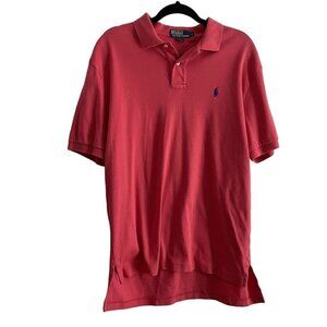Polo Ralph Lauren Men SZ L Red Classic Fit 3-Button Preppy Polo Shirt